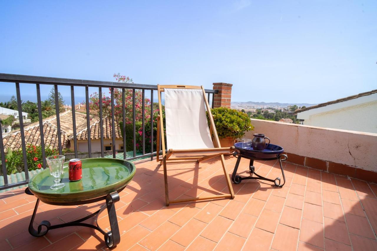 Casa Ancladero Big Rooftop Terrace, 2 Bedroom Guesthouse W Garden And View Fuengirola Kültér fotó