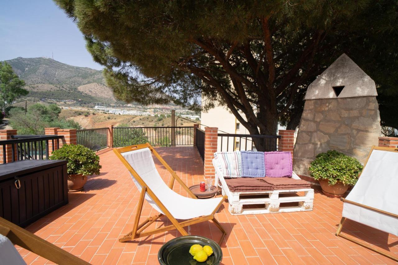 Casa Ancladero Big Rooftop Terrace, 2 Bedroom Guesthouse W Garden And View Fuengirola Kültér fotó